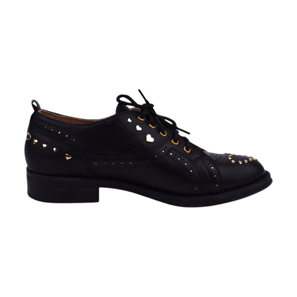 LOVE Moschino Ketsby sneakers in black and mirror gold | Size 40 - Picture 7 of 10